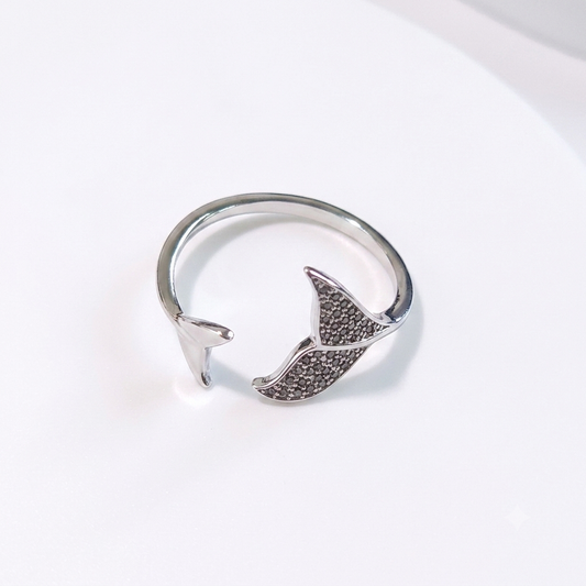 Ring｜Ocean Whisper Mermaid Tail Open Ring | Coastal Fantasy Jewelry