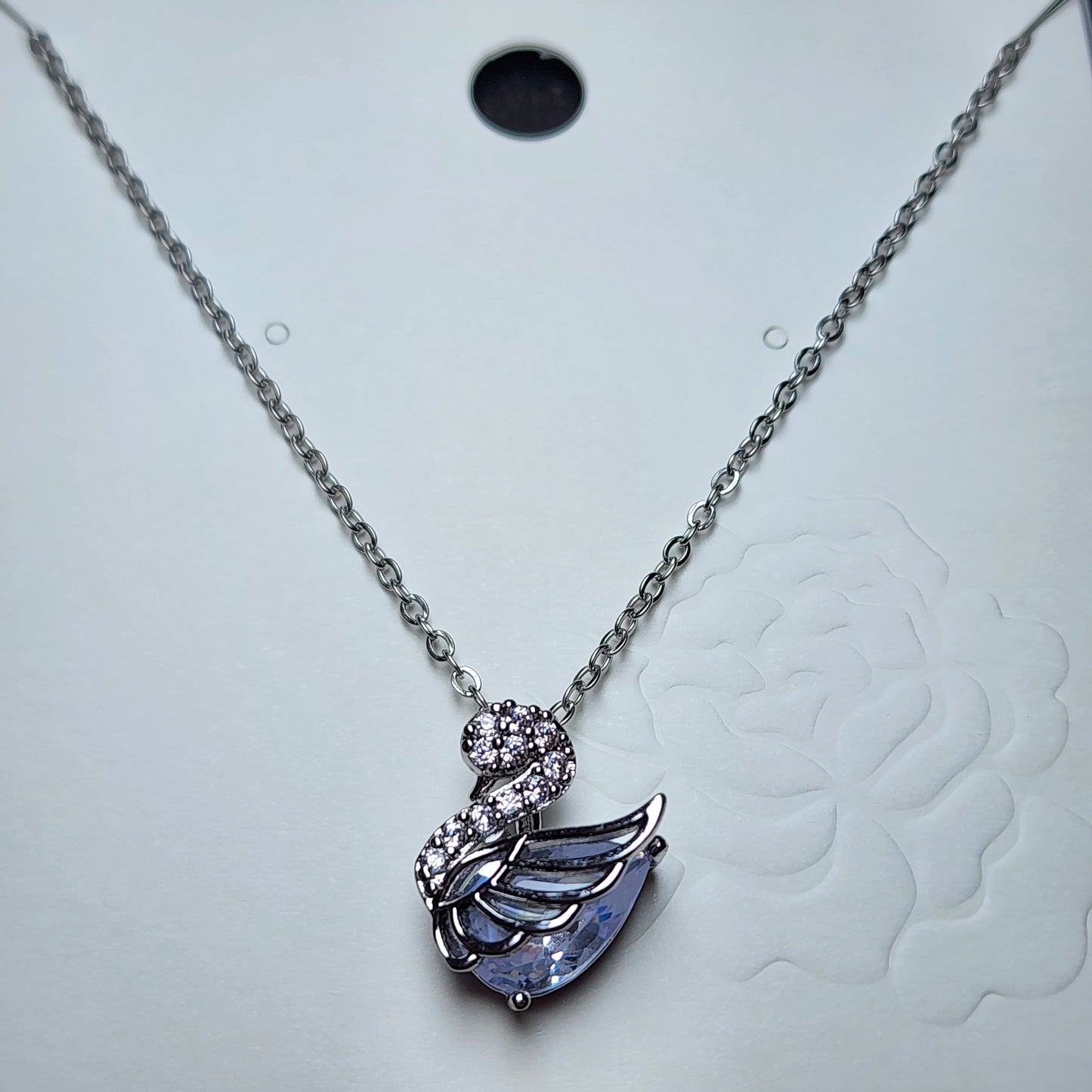 Necklace|Swan Pendant Silver Necklace