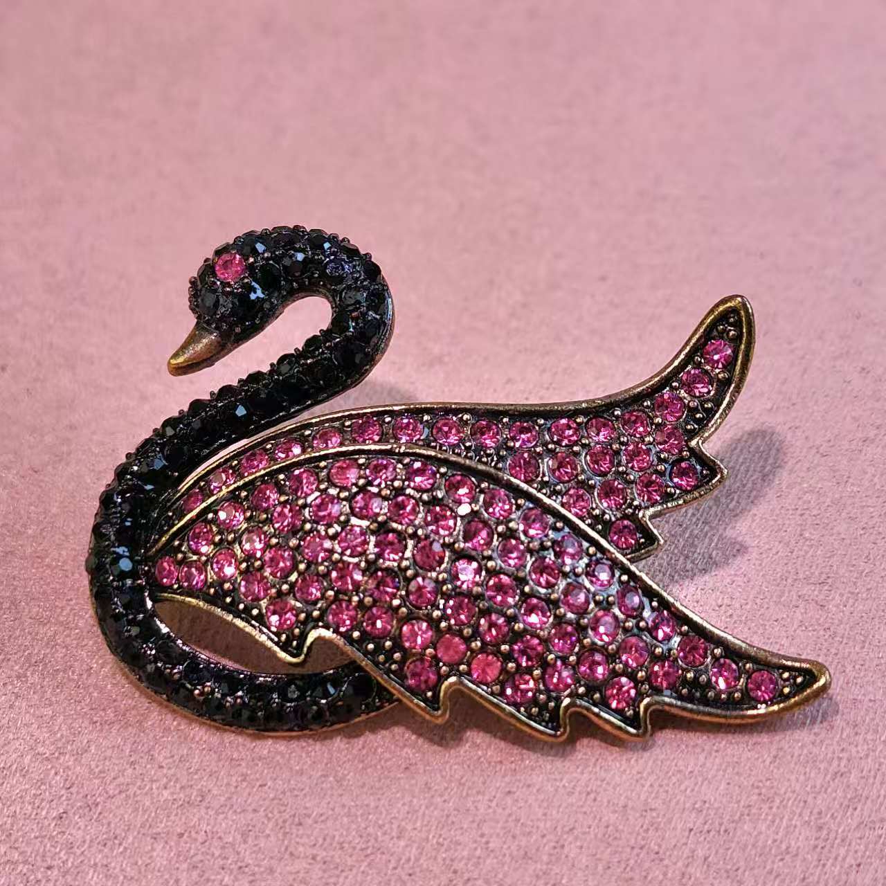 Brooch｜Elegant CZ Swan Brooch Pin | Crystal Animal Brooch