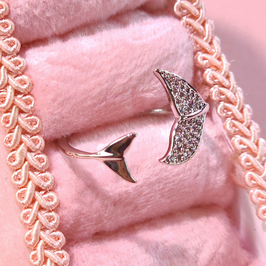 Ring｜Ocean Whisper Mermaid Tail Open Ring | Coastal Fantasy Jewelry