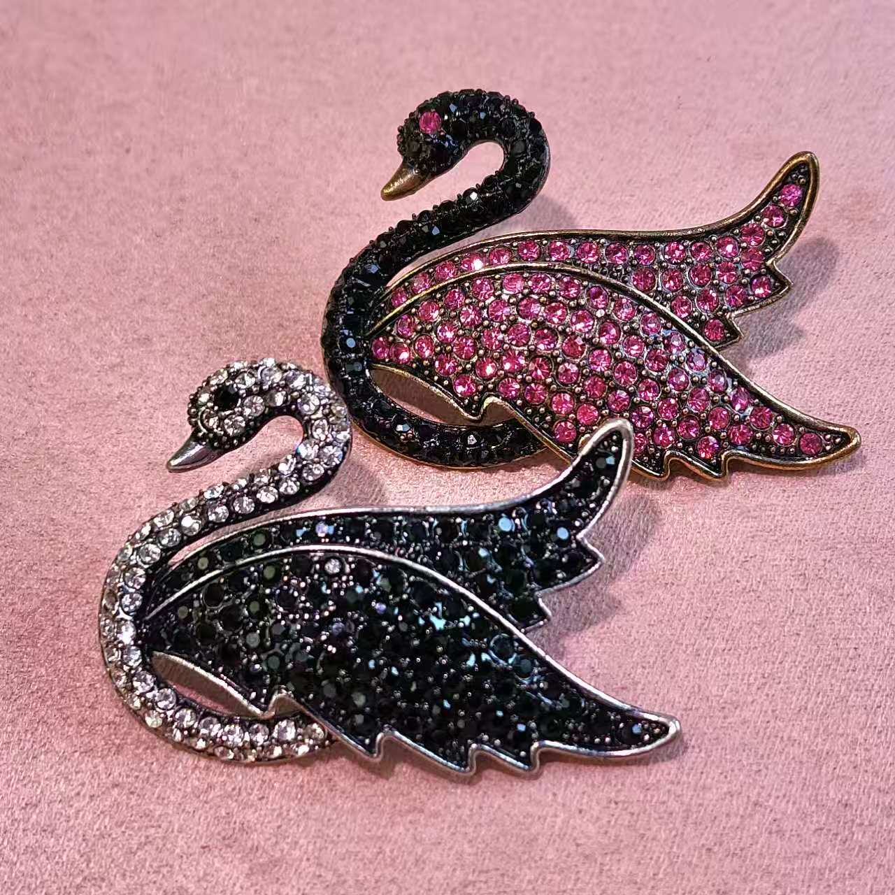 Brooch｜Elegant CZ Swan Brooch Pin | Crystal Animal Brooch